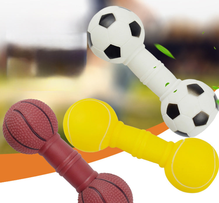 Hundleksaker - Fotboll och Hantel Formad Hundleksak