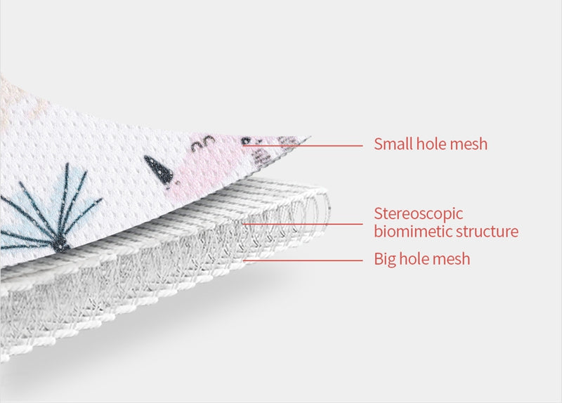 Summer Stroller: Kylplats med 3D-luftmesh och andningsbar vattentät matta