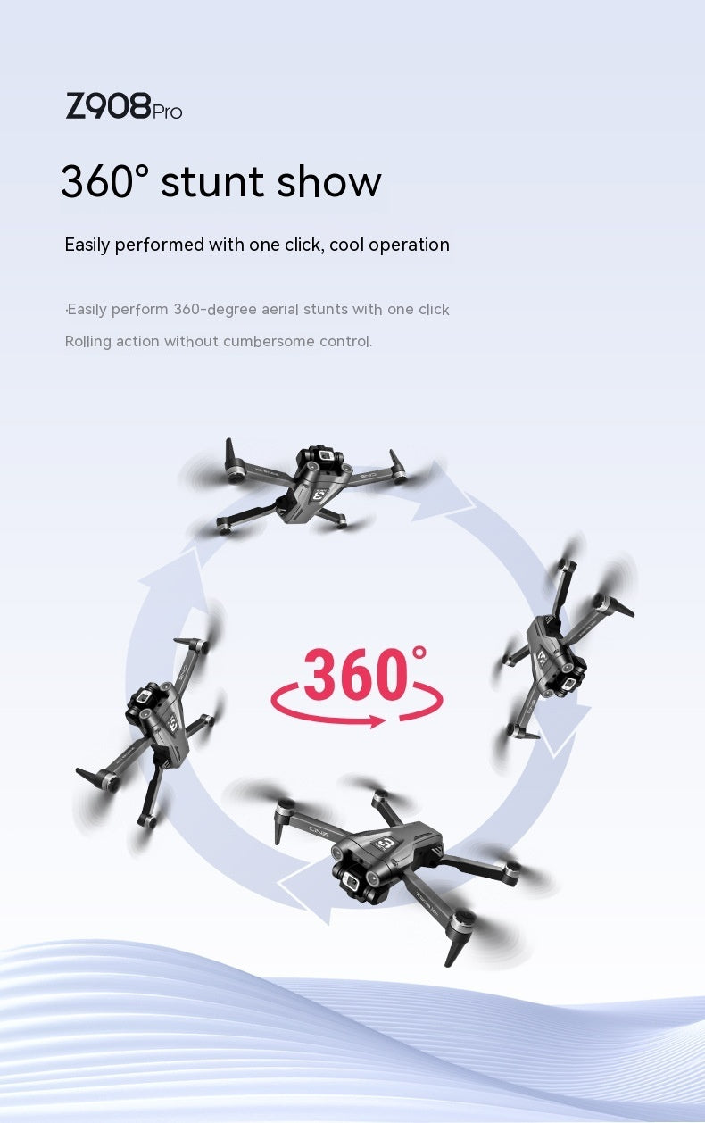 UAV med optisk flödespositionering och dubbelkamera