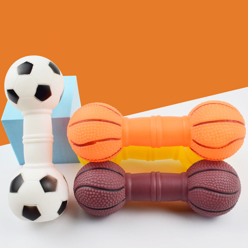 Hundleksaker - Fotboll och Hantel Formad Hundleksak