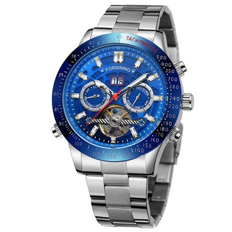 Multifunktionell Tourbillon Automatisk Mekanisk Klocka