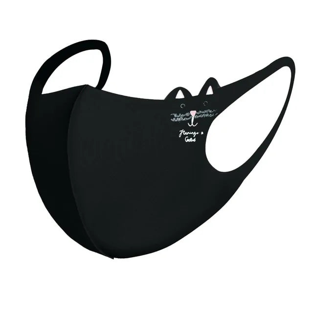 Tryckt sträckmask i polyester för barn