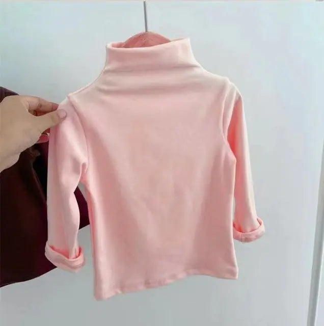 Pojkar och Flickor T-shirts Barn Toppar med Hög Hals