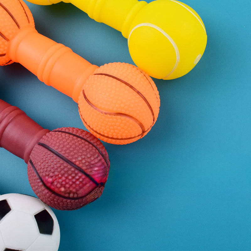 Hundleksaker - Fotboll och Hantel Formad Hundleksak