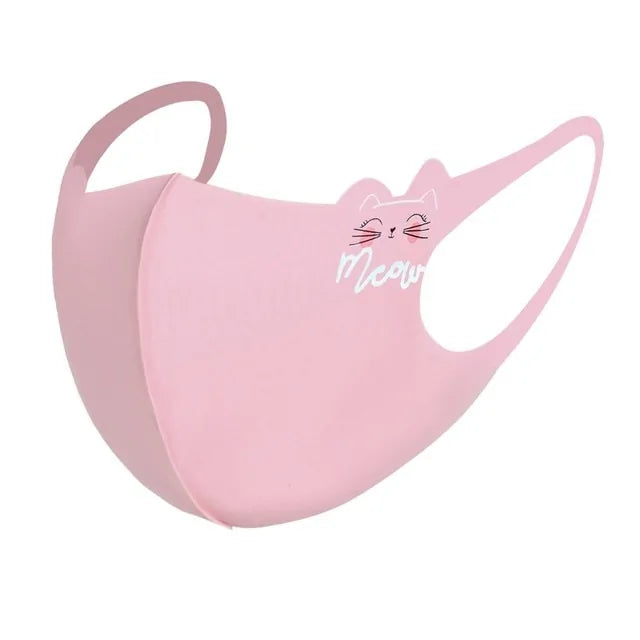 Tryckt sträckmask i polyester för barn
