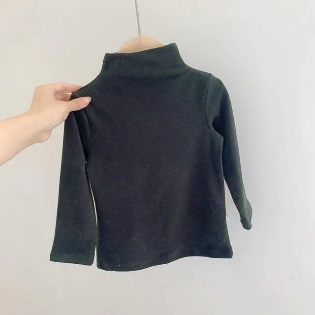 Pojkar och Flickor T-shirts Barn Toppar med Hög Hals