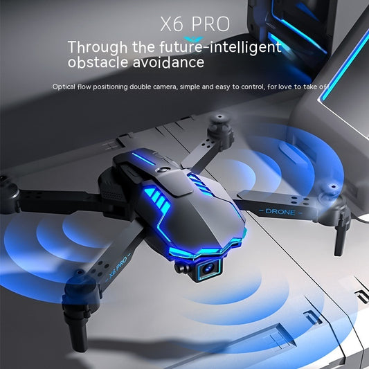 UAV 4K HD luftfotografi med optisk flödespositionering, dubbelkamera, hinderundvikande, fast höjd och fjärrkontroll