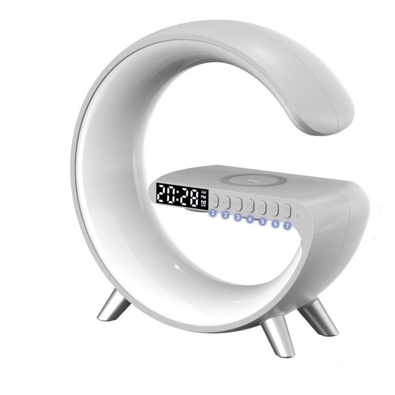 Ny Intelligent G-formad LED-lampa Bluetooth Speake Trådlös Laddare Atmosfär Lampa Appkontroll